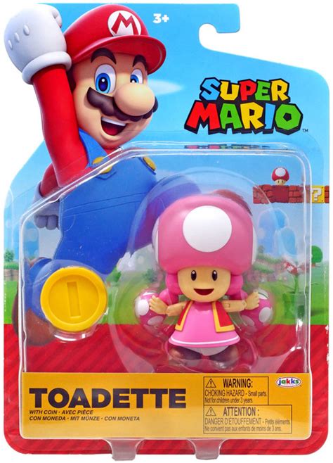 World Of Nintendo Super Mario Wave 36 Toadette 4 Action Figure With