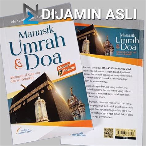 Jual Buku Manasik Umrah Dan Doa Menurut Al Quran Dan As Sunnah Shopee