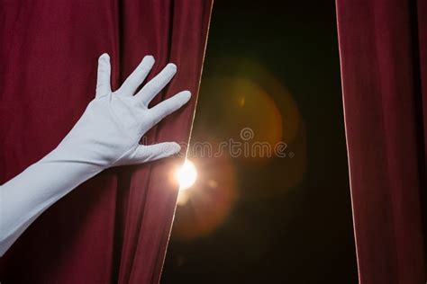 Man Pulling Curtain Of Darkness To Reveal A New Better World Change