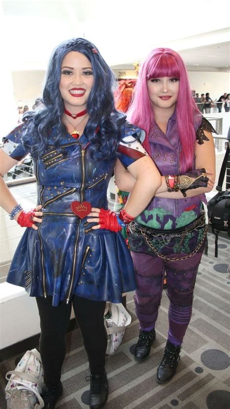 Mal And Evie Cosplay Descendants 2 Evie Costume Descendants Mal Halloween Costume Evie Costume