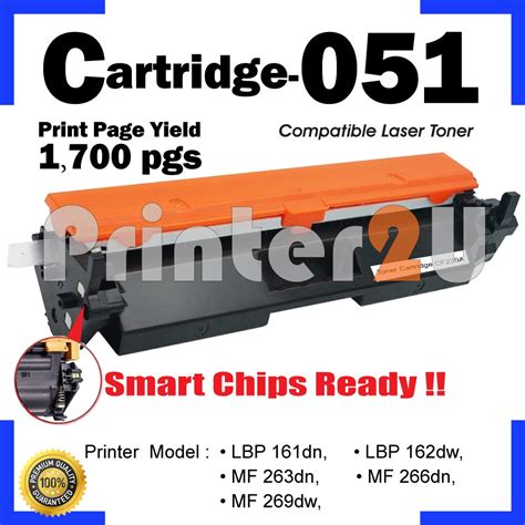 Compatible Canon CRG CART Cartridge 051H 051 LBP161dn LBP162dw MF263dn