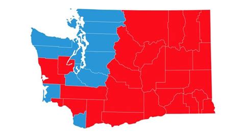 Washington state election results interactive map