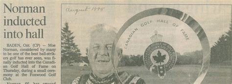 Moe Norman And The Single Plane Golf Swing Moe Norman