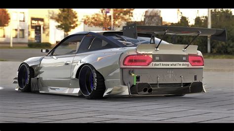 Custom Nissan 240sx S13 3d Model Cgtrader