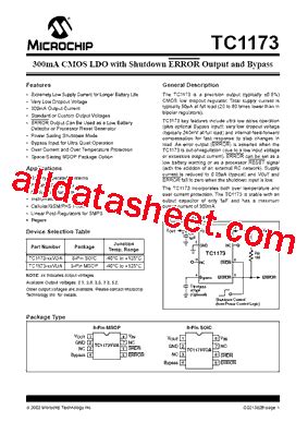 TC1173 Datasheet PDF Microchip Technology