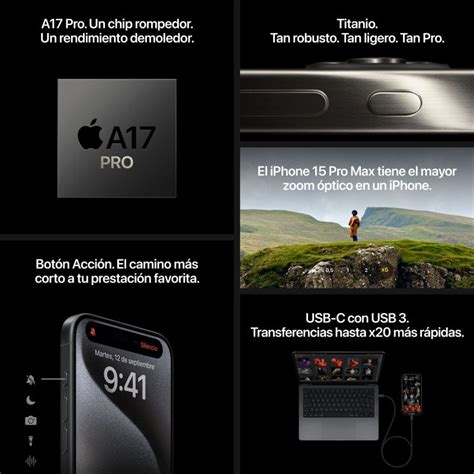 Apple Iphone Pro Gb Titanio Natural Libre Pccomponentes