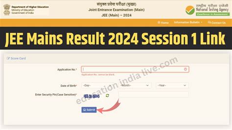 Jee Mains Score Card 2024 Download Education India