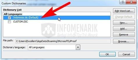 Cara Cek Ejaan Bahasa Indonesia Di Office Word Dengan Proofing Info