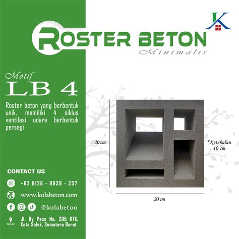 Roster Beton Lb4 Kola Beton