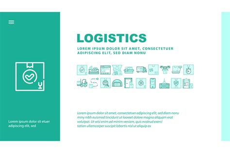 Logistics Service Landing Header Vector By Sevector Thehungryjpeg