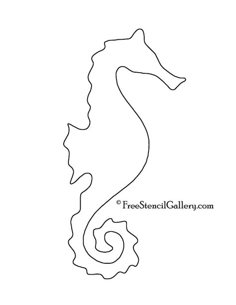 Seahorse Templates Free