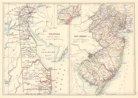 New Jersey Antique And Vintage Maps And Prints