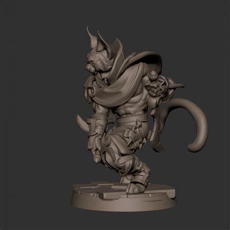 D Printable Tabaxi Rogue By Bite The Bullet