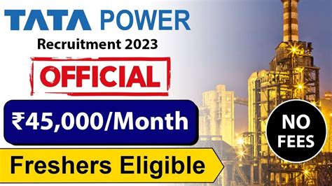 Tata Power Recruitment Official Latest Job Vacancy