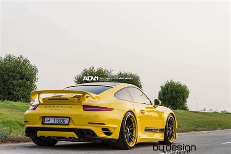 Yellow Porsche 911 Turbo S by ByDesign Motorsport - GTspirit