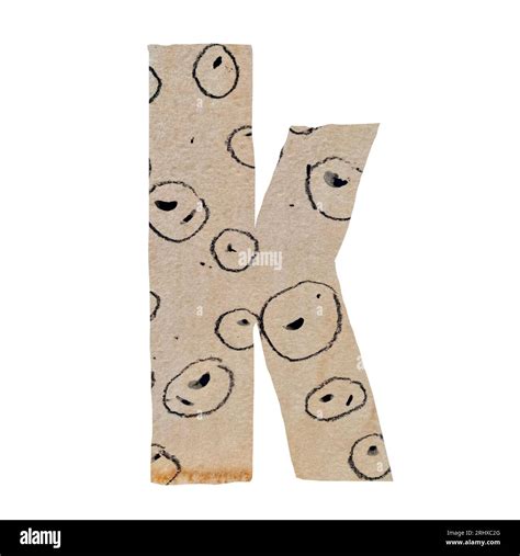 Uppercase Letter K Cut Out Paper Alphabet Stock Photo Alamy