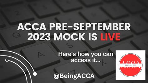 How To Access ACCA Pre September 2023 Exam VERY IMPORTANT RESOURCE