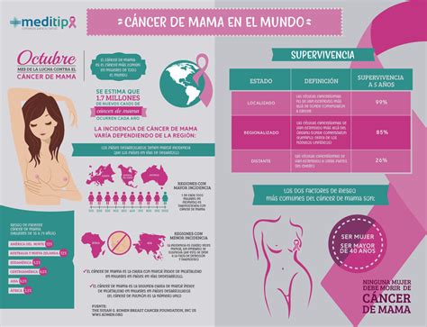 Infograf A Sobre C Ncer De Mama En El Mundo Meditip El Portal De La