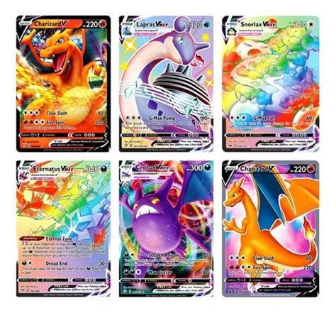 Kit 30 Cartas Pokemon Vmax Sem Repetir Carta Charizard V