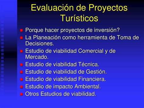 PPT Formulación y Evaluación de Proyectos Turísticos Clase 5