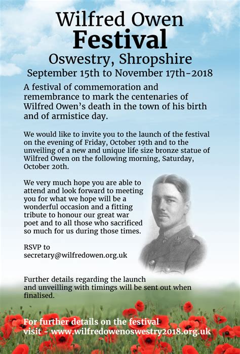 Events The Wilfred Owen Association