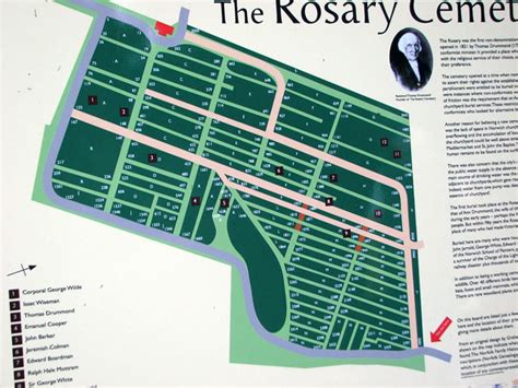 Rosary Cemetery Norwich Ground Plan © Evelyn Simak Cc By Sa 2 0