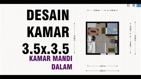 Denah Kamar Kost X Kamar Mandi Dalam Tv Almari Tempat Sholat