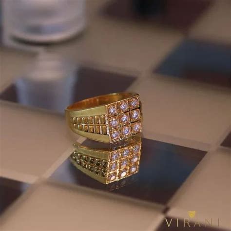 Trendy Men Gold Plated CZ Ring In 925 Sterling Silver At Rs 999 Piece