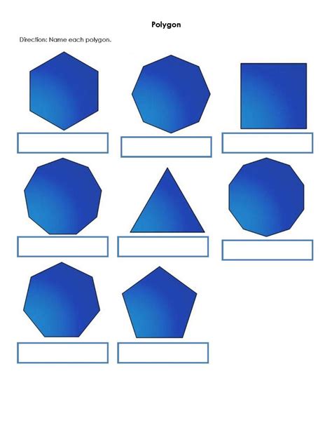 Naming Polygons Online Exercise For Live Worksheets