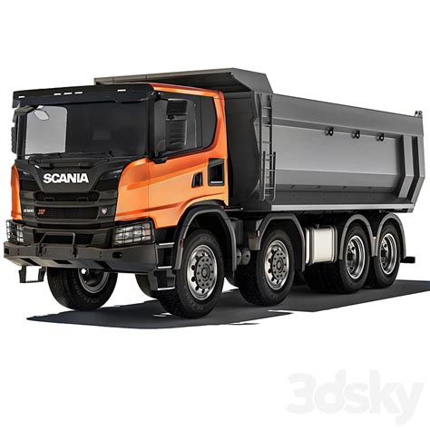 Scania G500 Xt 8x4 Tipper 2022 Transport 3d Model