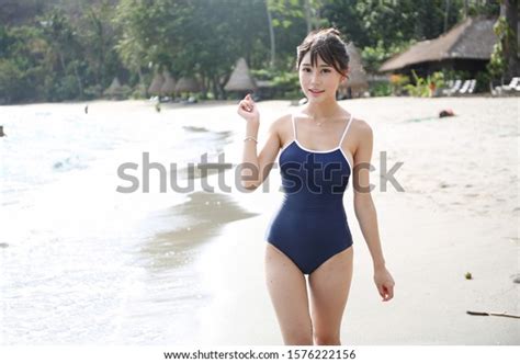 Sexy Lady Mini Bikini Big Boobsjapanese Stock Photo 1576222156