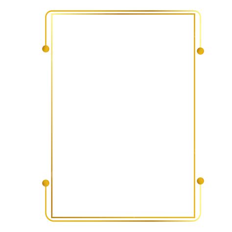 Golden Border Gold Frame Yellow Border Decorative Borders Png Im