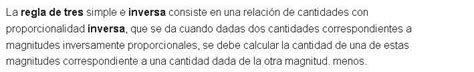 Regla De Tres Compuesta Inversa Si Para Imprimir Unos Folletos