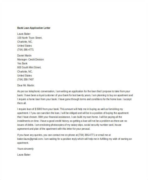 Loan Application Letter Templates 13 Free Word Documents Download