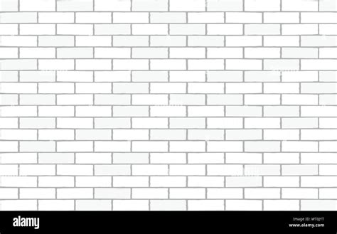 White Brick Wall Seamless Texture Vector Minimal Background Stock