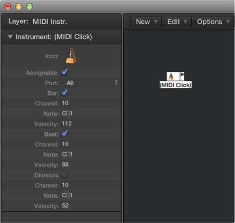 Midi Metronom Objekte Logic Pro X Hilfe