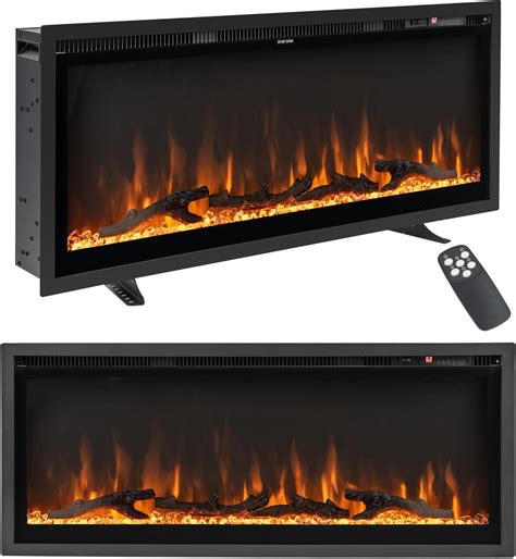 Amazon Tangkula Inches Electric Fireplace In Wall Recessed