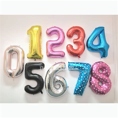 40 Inch Jumbo Foil Number Balloons Hot Red Customised Helium