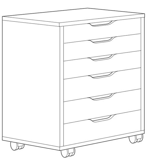 Ikea Alex Drawer Unit On Castors Instruction Manual