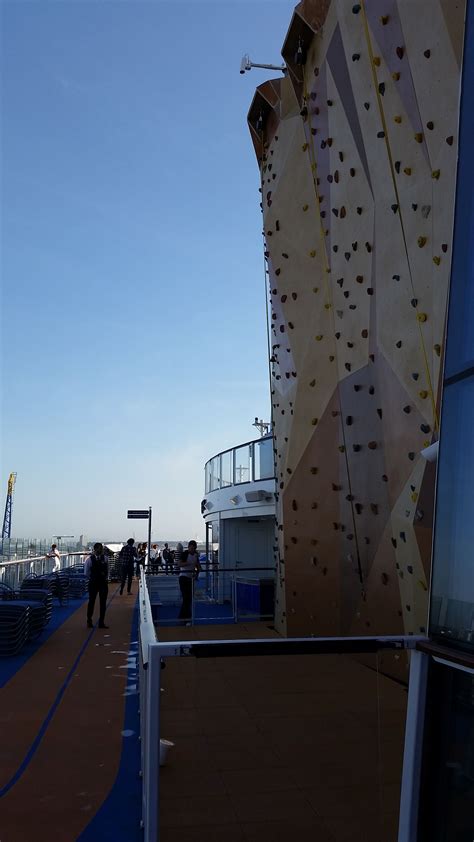 Going To New Heights On The Rock Climbing Wall Rock Climbing Wall Quantum Seas The Rock