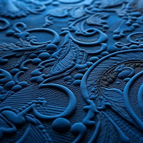 Premium Photo Blue Carpet