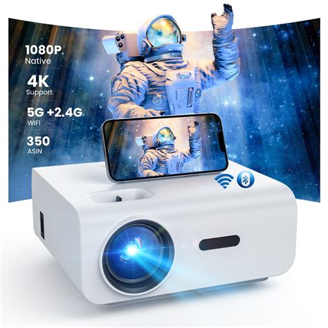 Groview 5G 2 4G WiFi Bluetooth Projector 12000 Lux Native 1080P