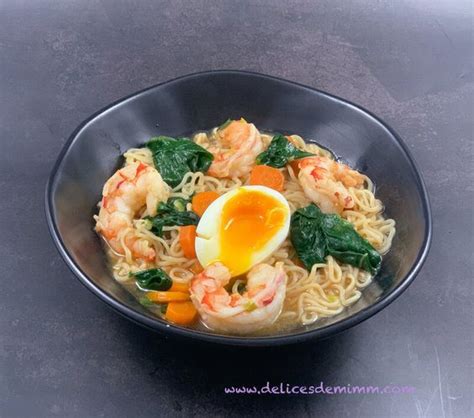 Ramen Aux Crevettes Les D Lices De Mimm Crevette Recette Recette