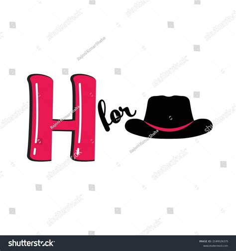 H Hat H Letter Hat Vector Stock Vector Royalty Free 2149526375