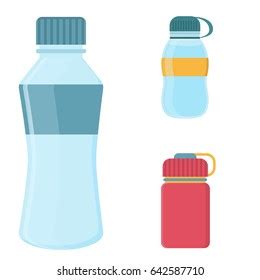 Blank Bicycle Plastic Bottle Water Stock Vector Royalty Free