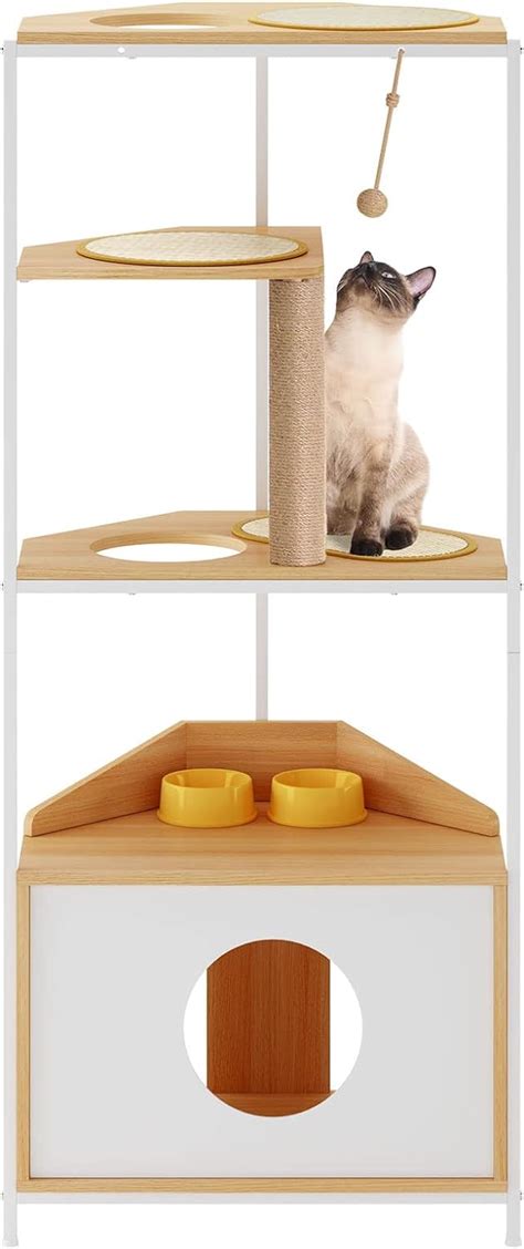 Soges Tier Cat Tree For Corner Cat Tree Tower With Scratching Post