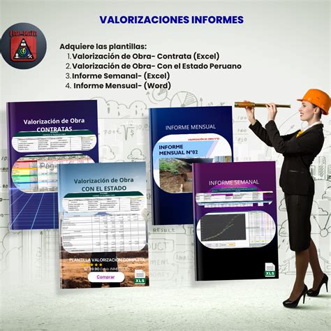 Pack02 Valorización de Obra Completa Excel y Word EVER DELKER