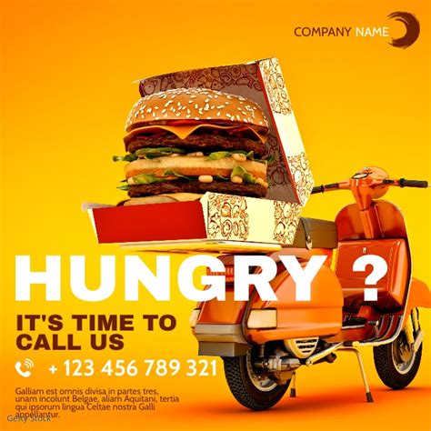 Food Delivery Advertisement Templat Postermywall