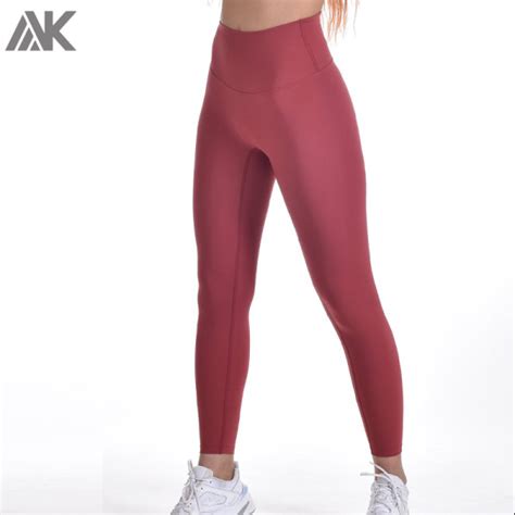 Custom High Waisted No Front Seam Activewear Leggings Women Fitness