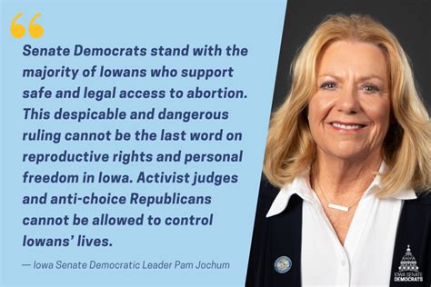 Iowa Senate Democratic Leader Pam Jochum Responds To Iowa Supreme Court